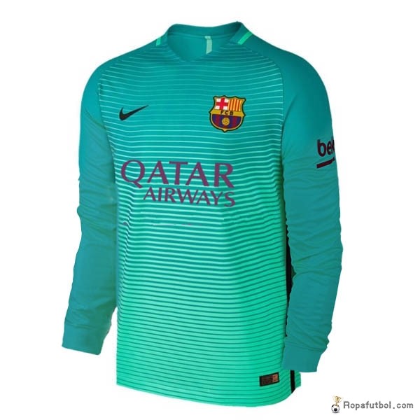 Camiseta Barcelona Replica Tercera Ropa ML 2016/17 Verde